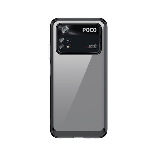 For Xiaomi Poco M4 Pro 4G Colorful Series Acrylic + TPU Phone Case(Black)