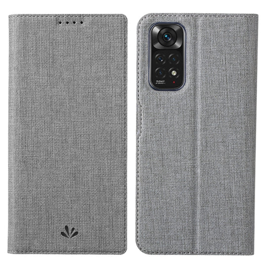 For Xiaomi Redmi Note 11 4G ViLi DMX Series Shockproof Magnetic Flip Leather Phone Case(Grey)