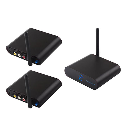Measy AV530-2 5.8GHz Wireless Audio / Video Transmitter + 2 Receiver, Transmission Distance: 300m, UK Plug (Black)