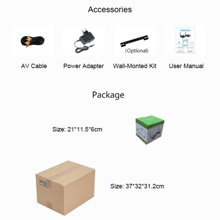 Measy AV530-2 5.8GHz Wireless Audio / Video Transmitter + 2 Receiver, Transmission Distance: 300m, UK Plug (Black) - Set Top Box & Accessories by Measy | Online Shopping UK | buy2fix