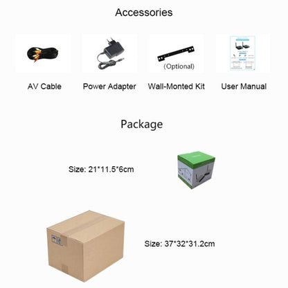 Measy AV530-2 5.8GHz Wireless Audio / Video Transmitter + 2 Receiver, Transmission Distance: 300m, UK Plug (Black) - Set Top Box & Accessories by Measy | Online Shopping UK | buy2fix