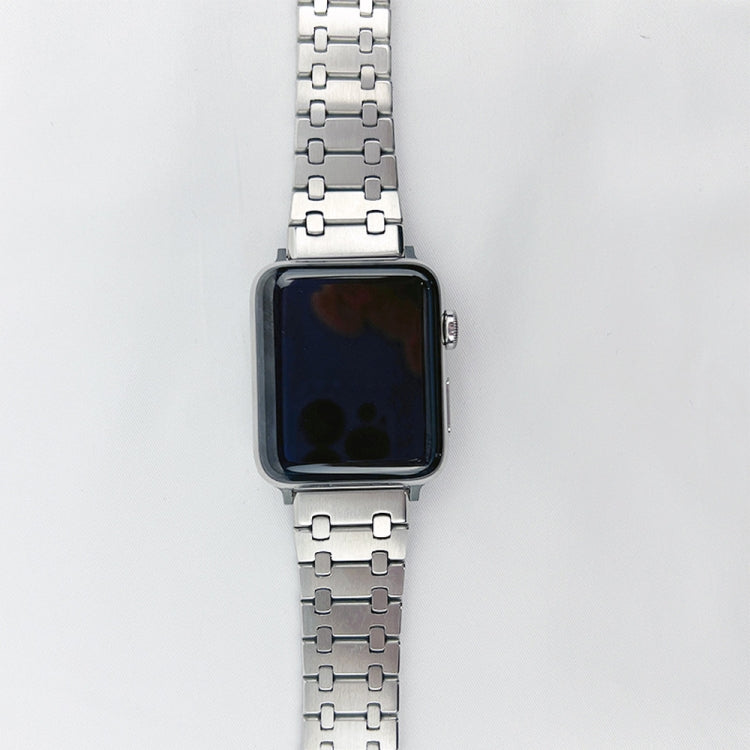Oak Three Strains Metal Watch Band For Apple Watch Series 9&8&7 41mm / SE 3&SE 2&6&SE&5&4 40mm / 3&2&1 38mm by buy2fix