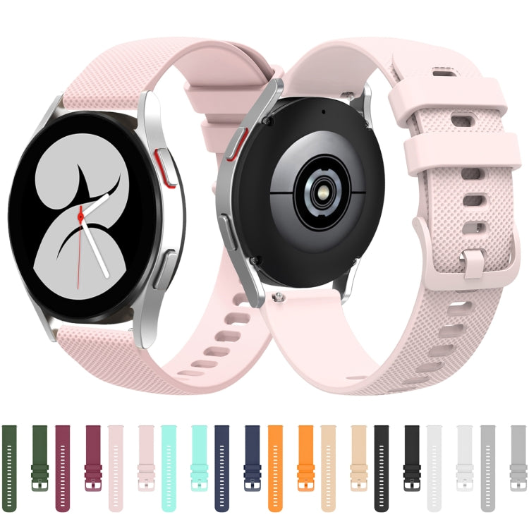 20mm Pockmarked Tonal Buckle Silicone Watch Band for Huawei Watch / Samsung Galaxy Watch(Grey) by buy2fix