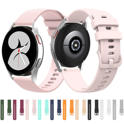 20mm Pockmarked Tonal Buckle Silicone Watch Band for Huawei Watch / Samsung Galaxy Watch(Grey) by buy2fix