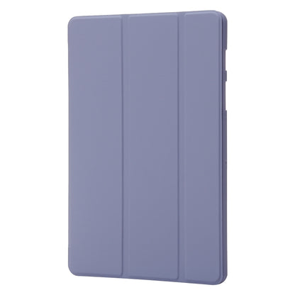 For Samsung Galaxy Tab S8 / S7 3-Fold Holder Silicone Leather Tablet Case(Purple) by buy2fix