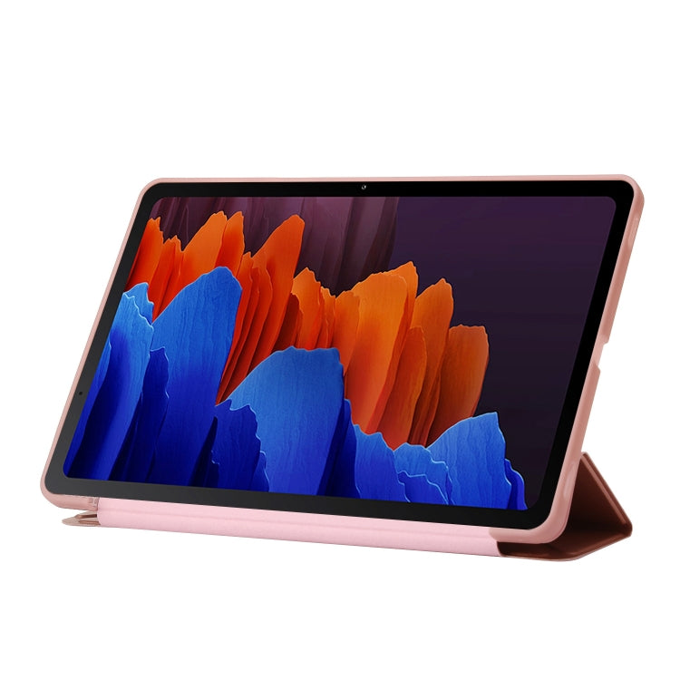 For Samsung Galaxy Tab S8+ / S7+ Deformation Silicone Leather Tablet Case(Purple) by buy2fix