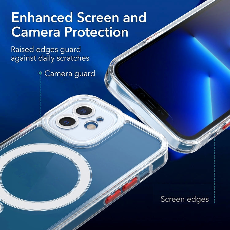 For iPhone 12 mini Cat-eye TPU + Acrylic Magsafe Phone Case (Purple) by buy2fix