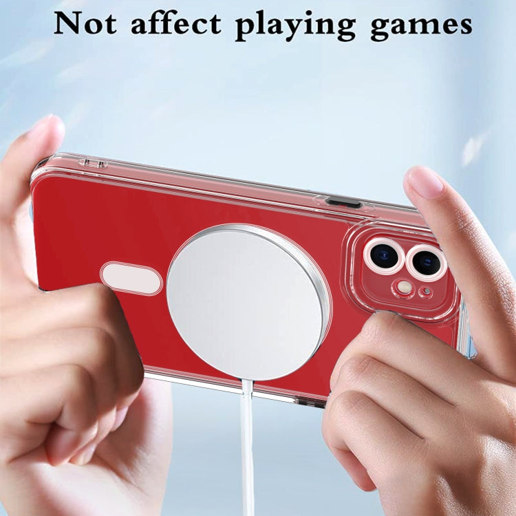 For iPhone 11 Cat-eye TPU + Acrylic Magsafe Phone Case (Purple) by buy2fix