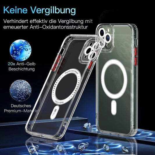 For iPhone 11 Pro Max Cat-eye TPU + Acrylic Magsafe Phone Case (Purple) by buy2fix