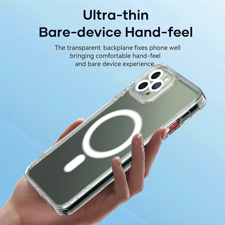 For iPhone 11 Pro Max Cat-eye TPU + Acrylic Magsafe Phone Case (Purple) by buy2fix
