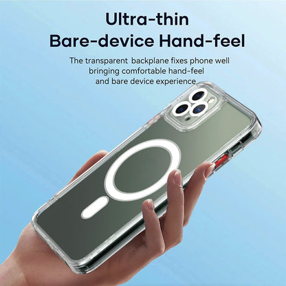 For iPhone 11 Pro Max Cat-eye TPU + Acrylic Magsafe Phone Case (Purple) by buy2fix