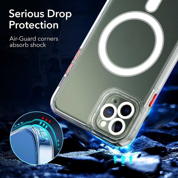 For iPhone 11 Pro Max Cat-eye TPU + Acrylic Magsafe Phone Case (Purple) by buy2fix