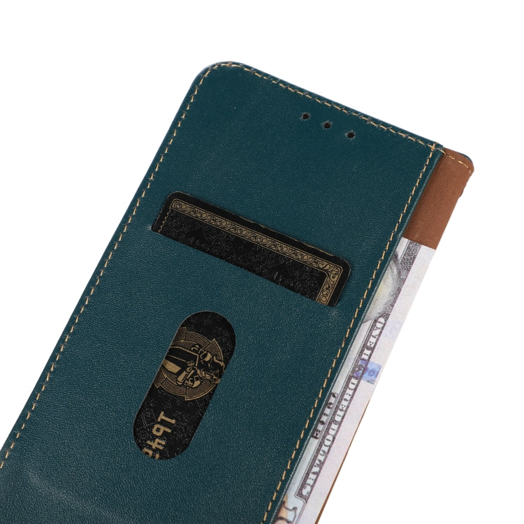 For Samsung Galaxy A73 5G KHAZNEH Nappa Top Layer Cowhide Leather Phone Case(Green) - Galaxy Phone Cases by buy2fix | Online Shopping UK | buy2fix