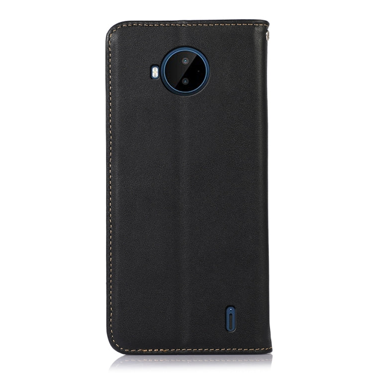 For Nokia C20 Plus KHAZNEH Nappa Top Layer Cowhide Leather Phone Case(Black) - Nokia Cases by buy2fix | Online Shopping UK | buy2fix