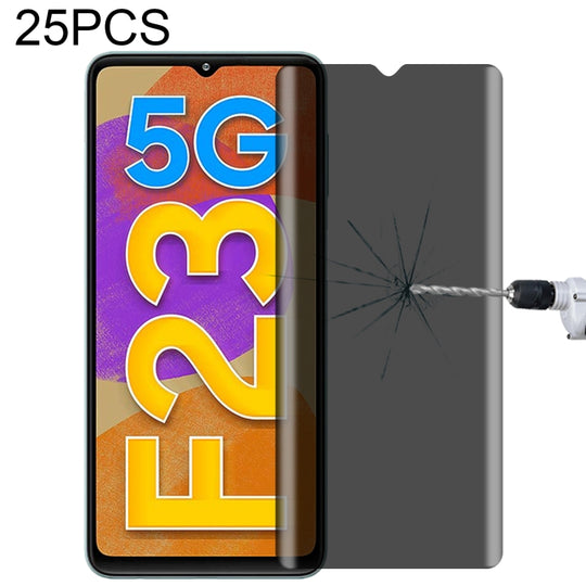 25 PCS Full Cover Anti-peeping Tempered Glass Film For Samsung Galaxy F23