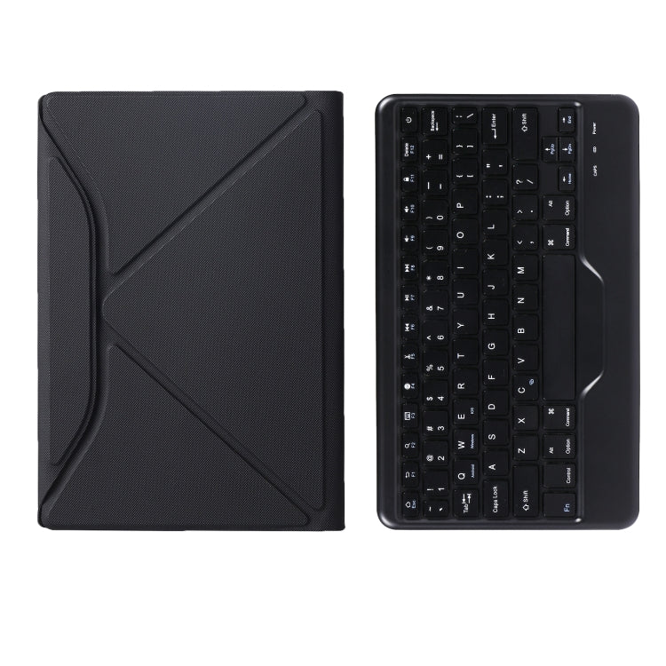 B0N5 Diamond Texture Bluetooth Keyboard Leather Case with Triangle Back Support For Xiaomi Pad 5 / 5 Pro(Black + Black) - Xiaomi Keyboard by buy2fix | Online Shopping UK | buy2fix