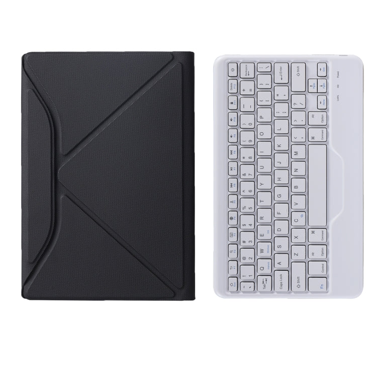 B0N5 Diamond Texture Bluetooth Keyboard Leather Case with Triangle Back Support For Xiaomi Pad 5 / 5 Pro(Black + White) - Xiaomi Keyboard by buy2fix | Online Shopping UK | buy2fix
