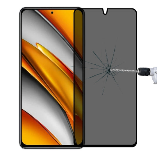 Full Cover Anti-peeping Tempered Glass Film For Xiaomi Poco F3