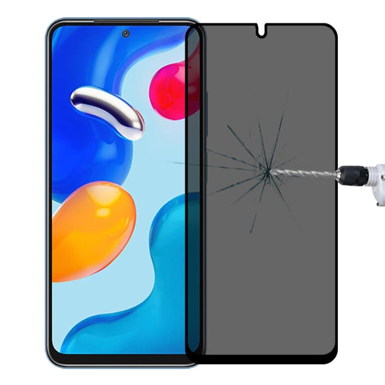 Full Cover Anti-peeping Tempered Glass Film For Xiaomi Redmi Note 11S / Note 11 SE India