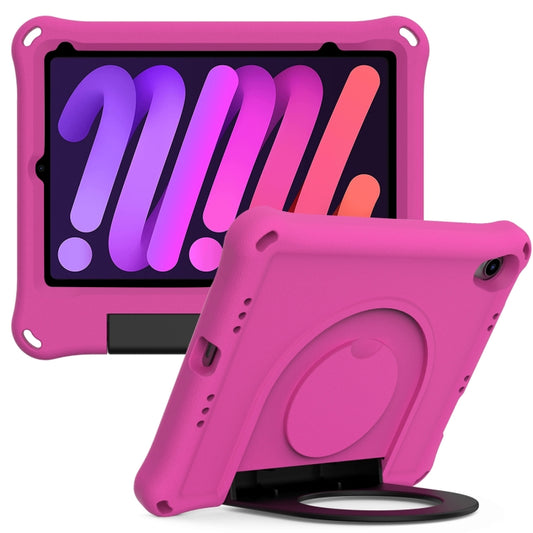 For iPad mini 2024 /mini 6 EVA Handle Holder Tablet Case(Rose Red) - iPad mini 6 Cases by buy2fix | Online Shopping UK | buy2fix