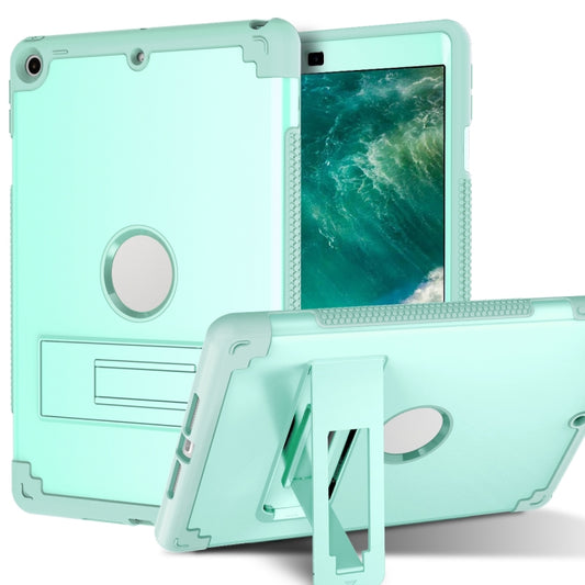 PC+Silicone Holder Tablet Case For iPad 9.7 2018 / 2017(Mint Green) - iPad 9.7 (2018) & (2017) Cases by buy2fix | Online Shopping UK | buy2fix
