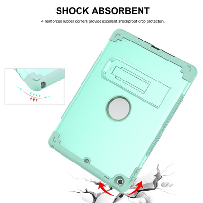 PC+Silicone Holder Tablet Case For iPad 9.7 2018 / 2017(Mint Green) - iPad 9.7 (2018) & (2017) Cases by buy2fix | Online Shopping UK | buy2fix
