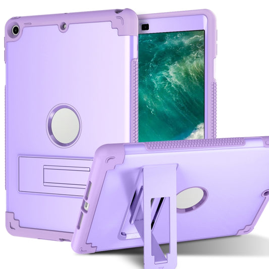 PC+Silicone Holder Tablet Case For iPad 9.7 2018 / 2017(Purple) - iPad 9.7 (2018) & (2017) Cases by buy2fix | Online Shopping UK | buy2fix