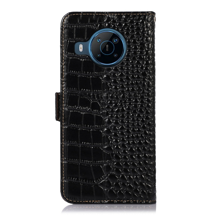 For Nokia X100 Crocodile Top Layer Cowhide Leather Phone Case(Black) - Nokia Cases by buy2fix | Online Shopping UK | buy2fix