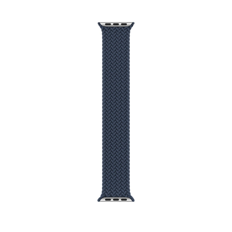 135mm Nylon Braided Watch Band For Apple Watch Ultra 49mm&Watch Ultra 2 49mm / Series 9&8&7 45mm / SE 3&SE 2&6&SE&5&4 44mm / 3&2&1 42mm(Dark Blue) by buy2fix
