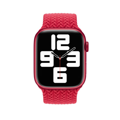 135mm Nylon Braided Watch Band For Apple Watch Ultra 49mm&Watch Ultra 2 49mm / Series 9&8&7 45mm / SE 3&SE 2&6&SE&5&4 44mm / 3&2&1 42mm (Red) by buy2fix