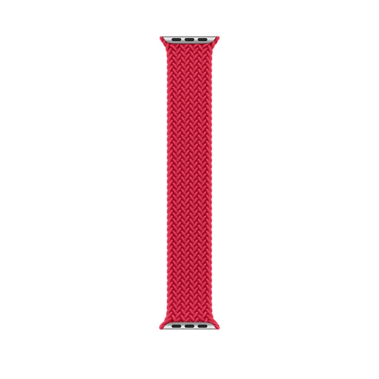 135mm Nylon Braided Watch Band For Apple Watch Ultra 49mm&Watch Ultra 2 49mm / Series 9&8&7 45mm / SE 3&SE 2&6&SE&5&4 44mm / 3&2&1 42mm (Red) by buy2fix