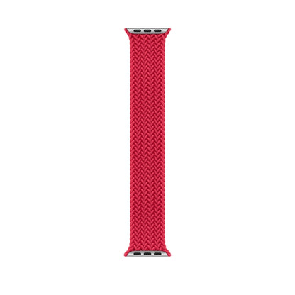 135mm Nylon Braided Watch Band For Apple Watch Ultra 49mm&Watch Ultra 2 49mm / Series 9&8&7 45mm / SE 3&SE 2&6&SE&5&4 44mm / 3&2&1 42mm (Red) by buy2fix
