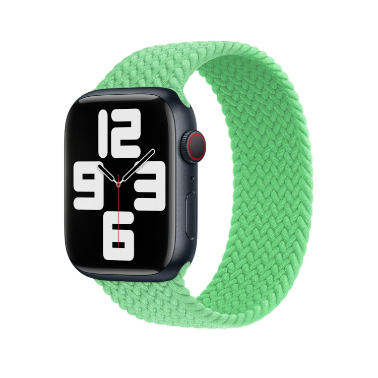 135mm Nylon Braided Watch Band For Apple Watch Ultra 49mm&Watch Ultra 2 49mm / Series 9&8&7 45mm / SE 3&SE 2&6&SE&5&4 44mm / 3&2&1 42mm (Green) by buy2fix