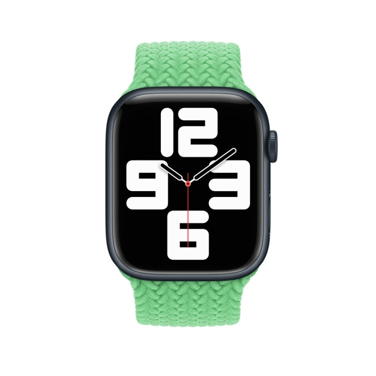 135mm Nylon Braided Watch Band For Apple Watch Ultra 49mm&Watch Ultra 2 49mm / Series 9&8&7 45mm / SE 3&SE 2&6&SE&5&4 44mm / 3&2&1 42mm (Green) by buy2fix