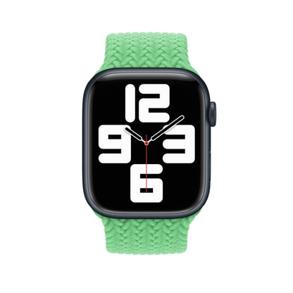 135mm Nylon Braided Watch Band For Apple Watch Ultra 49mm&Watch Ultra 2 49mm / Series 9&8&7 45mm / SE 3&SE 2&6&SE&5&4 44mm / 3&2&1 42mm (Green) by buy2fix