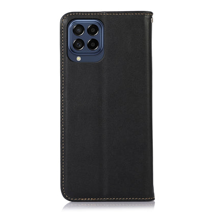 For Samsung Galaxy M53 5G KHAZNEH Nappa Top Layer Cowhide Leather Phone Case(Black) - Galaxy Phone Cases by buy2fix | Online Shopping UK | buy2fix