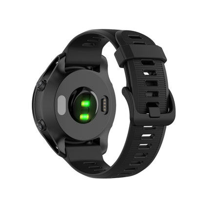 For Garmin Forerunner 945 Silicone Watch Band(Black) - Watch Bands by buy2fix | Online Shopping UK | buy2fix