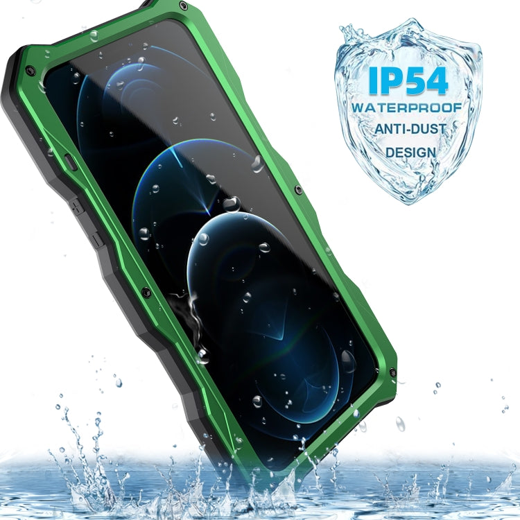 For iPhone 12 Pro Max Metal + Silicone Sliding Camshield Holder Phone Case(Silver) - iPhone 12 Pro Max Cases by buy2fix | Online Shopping UK | buy2fix