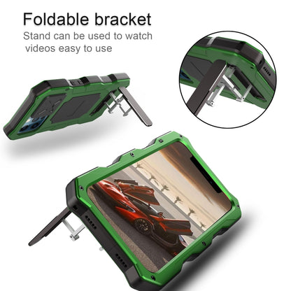 For iPhone 12 Pro Max Metal + Silicone Sliding Camshield Holder Phone Case(Silver) - iPhone 12 Pro Max Cases by buy2fix | Online Shopping UK | buy2fix