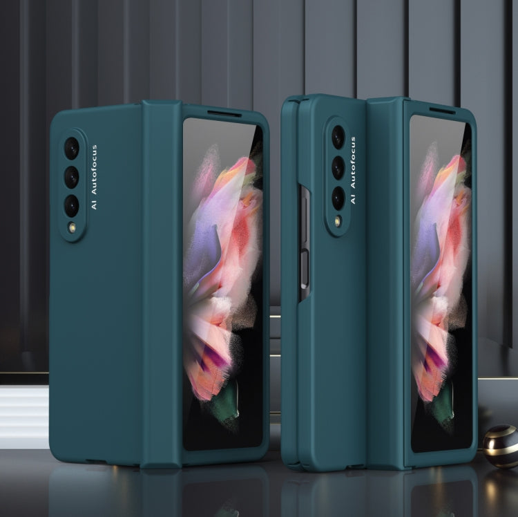 For Samsung Galaxy Z Fold3 5G 360 Full Body Hinge Flip Phone Case(Green) - Galaxy Phone Cases by buy2fix | Online Shopping UK | buy2fix