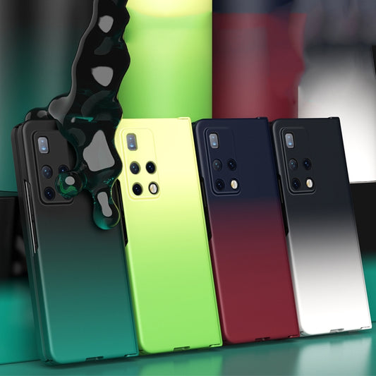 For Huawei Mate X2 Colorful Gradient Phone Case(Cyan) - Huawei Cases by buy2fix | Online Shopping UK | buy2fix