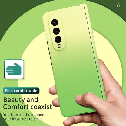 For Samsung Galaxy Z Fold3 5G Colorful Gradient Tempered Film Integrated Phone Case(Green) - Galaxy Phone Cases by buy2fix | Online Shopping UK | buy2fix