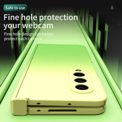 For Samsung Galaxy Z Fold3 5G Colorful Gradient Tempered Film Integrated Phone Case(Green) - Galaxy Phone Cases by buy2fix | Online Shopping UK | buy2fix