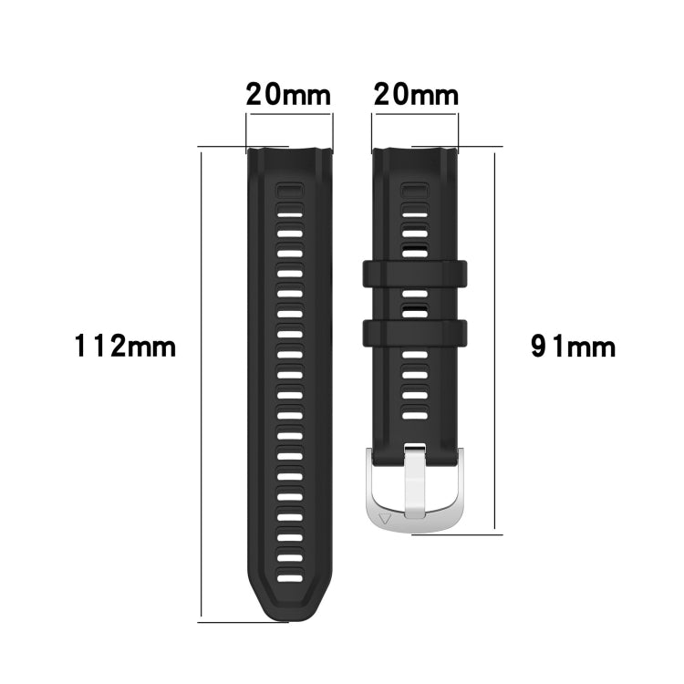 For Garmin Instinct 2S Silicone Watch Band(Black) by buy2fix