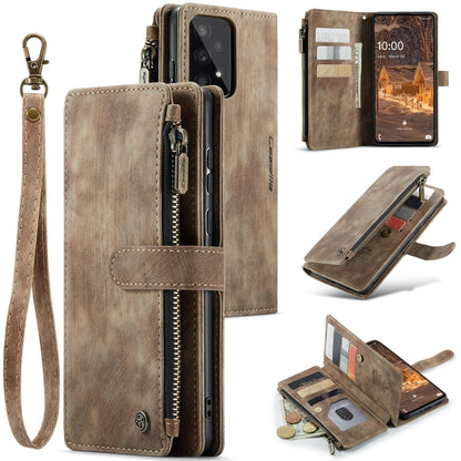 For Samsung GalaxyA33 5G CaseMe C30 Multifunctional Phone Leather Case(Brown) - Galaxy Phone Cases by CaseMe | Online Shopping UK | buy2fix