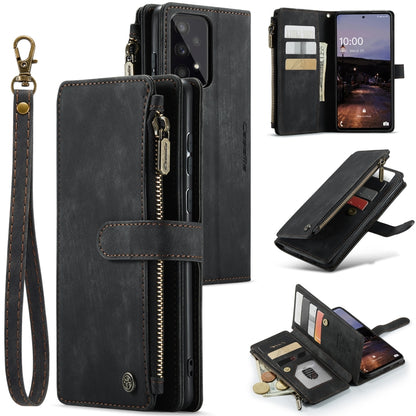 For Samsung GalaxyA33 5G CaseMe C30 Multifunctional Phone Leather Case(Black) - Galaxy Phone Cases by CaseMe | Online Shopping UK | buy2fix