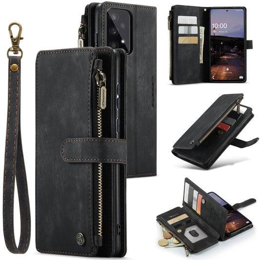 For Samsung GalaxyA33 5G CaseMe C30 Multifunctional Phone Leather Case(Black) - Galaxy Phone Cases by CaseMe | Online Shopping UK | buy2fix