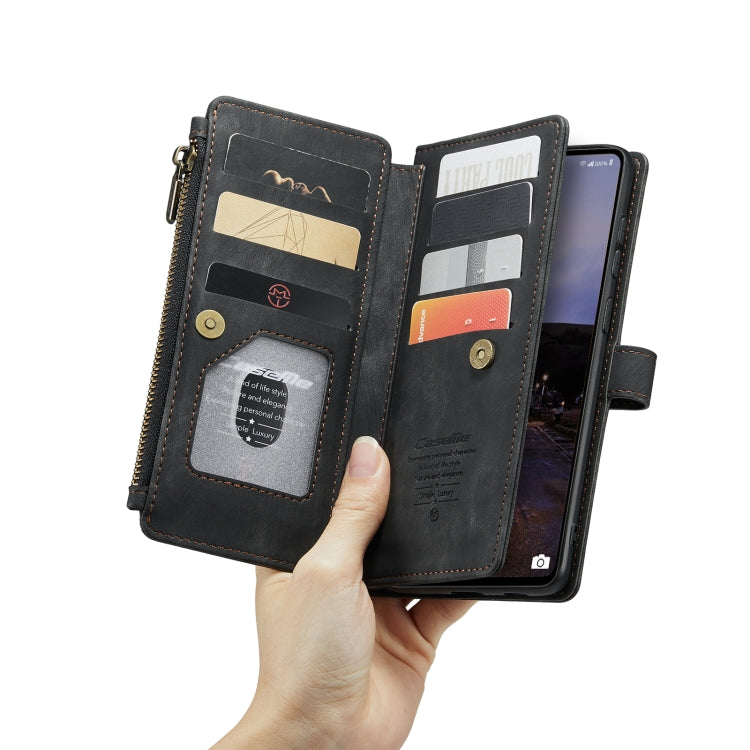 For Samsung GalaxyA33 5G CaseMe C30 Multifunctional Phone Leather Case(Black) - Galaxy Phone Cases by CaseMe | Online Shopping UK | buy2fix