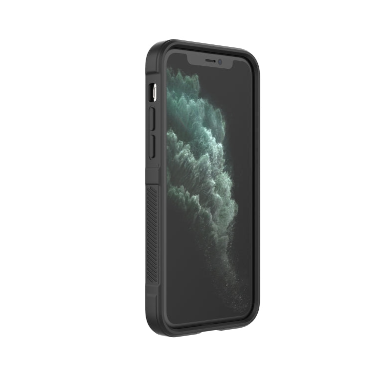 For iPhone 11 Pro Magic Shield TPU + Flannel Phone Case (Black) by buy2fix