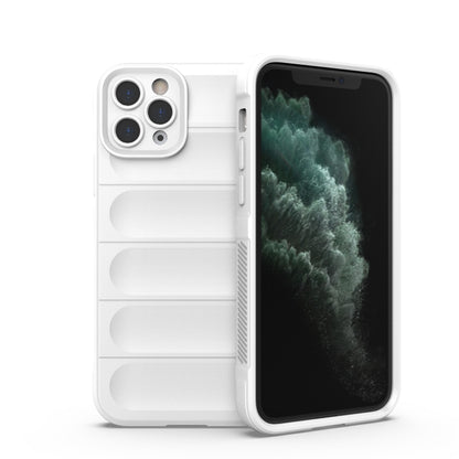 For iPhone 11 Pro Max Magic Shield TPU + Flannel Phone Case (White) by buy2fix